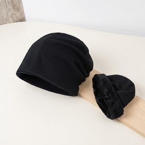 Bonnet en coton unisexe de haute qualité, style gaufré, multicolore, tricoté, coupe ample, avec broderie personnalisée ou logo imprimé - Product Image 4