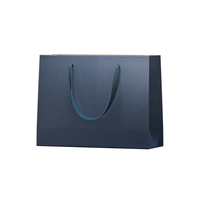 Sac portable en papier kraft biodégradable avec poignée en corde de coton, gaufrage, logo personnalisé, emballage de luxe