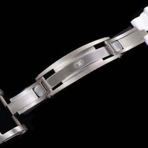 Reloj de Pulsera de Lujo para Mujer, Regalo de Navidad, Caja Blanca en Forma de Barril, Correa Blanca, Esfera Azul de Nácar, Completamente Adornado con Diamantes - Product Image 5