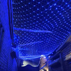 LED Fairy Lights Christmas Outdoor Waterproof Wedding Holiday Decoration Led 64LEDs LED Net Mesh String Light