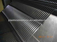 Ligne de production de géogrille uniaxiale en plastique, conception à vis simple, contrôle PLC, haute productivité, machines automatiques