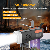4500mAh noodradio, AM/FM/SW/DAB-band, draadloze luidspreker, zonnecel en handaangedreven telefoonoplader