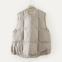 Veste courte décontractée en duvet de canard blanc 90% avec cordon de serrage à la taille, col baseball personnalisé en polyester/duvet