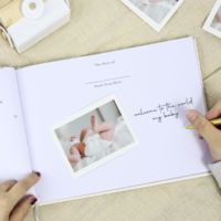 Livre souvenir pour bébé de 0 à 1 an, couverture rigide/tissu doux, journal de souvenirs, enregistrement des étapes importantes