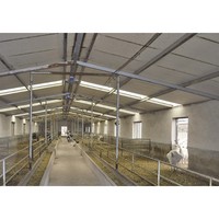 Maison pour chèvres préfabriquée automatique structure en acier plan de construction d'élevage de chèvres