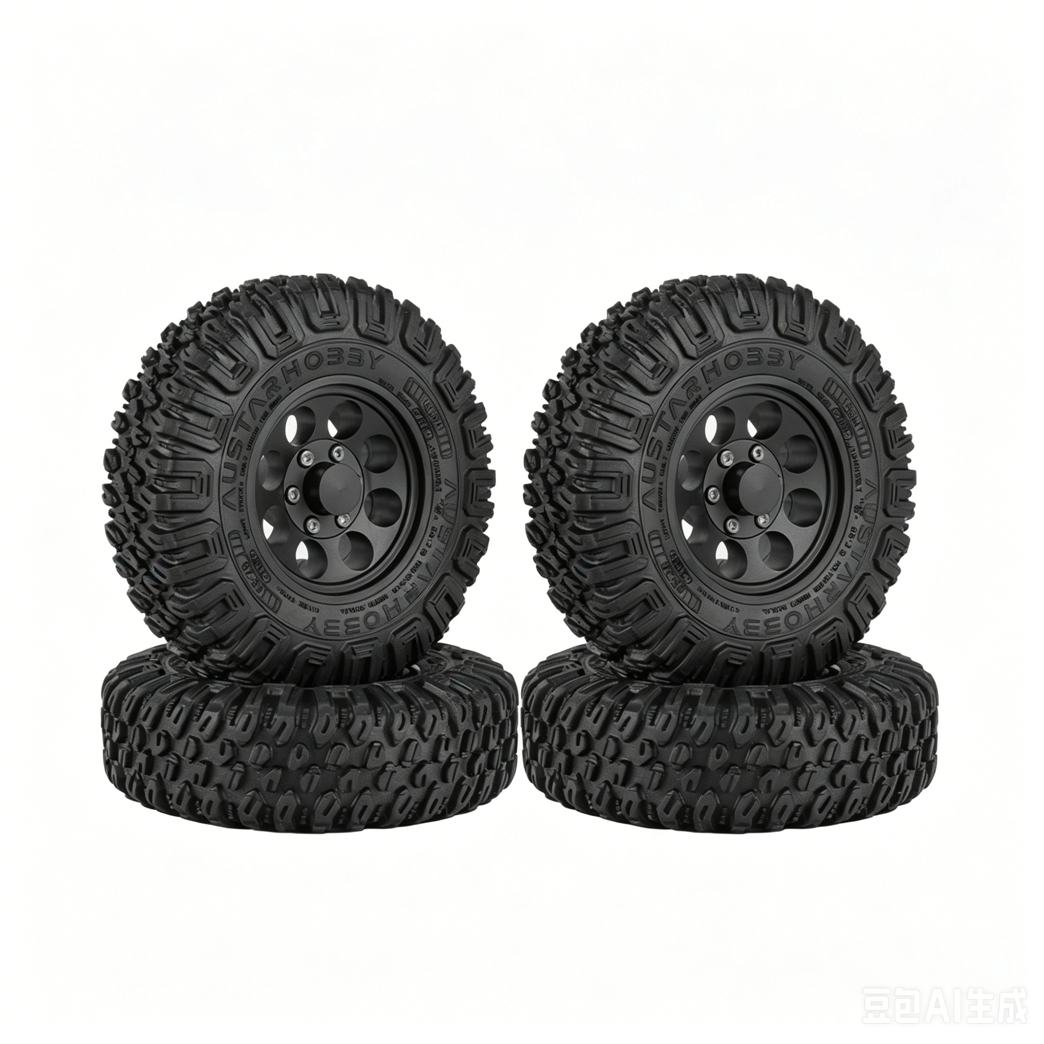 Black, Set of 4