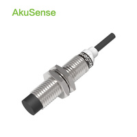 Sensor Jarak Standar AkuSense TRN12-04NO M12 Monitor Kecepatan Rotasi Magnet Sensor Induktif Silinder Non-flush