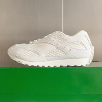 Chaussures de sport pour homme, usage quotidien, hiver et été, extérieur, à lacets, empeigne en maille, respirantes, légères, anti-odeur, semelle en caoutchouc, motif géométrique