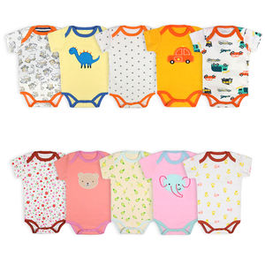 Ensemble de vêtements pour bébé garçon, 5 pièces, manches courtes, combinaisons en coton, vêtements pour bébé nouveau-né - Product Image 4