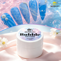 Vernis Gel Transparent Effet Goutte d'Eau Marque Privée, Gel UV 3D pour Ongles, Fournitures Professionnelles pour Salons de Manucure