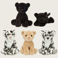 Peluche réaliste Panthère de la forêt, jouet éducatif en peluche douce pour enfants, pour une expérience de compagnie douce et réconfortante