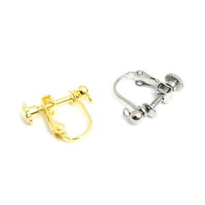 Boucles d'oreilles à clipser en acier inoxydable 316, or et argent, avec perles, accessoires de bijoux DIY, sans perçage - Product Image 4