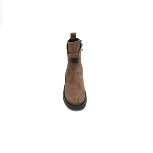 <span class=keywords><strong>Bottines</strong></span> à talon bloc avec boucle métallique pour <span class=keywords><strong>femme</strong></span>, <span class=keywords><strong>bottines</strong></span> décontractées minimalistes de qualité supérieure, <span class=keywords><strong>bottines</strong></span> polyvalentes multicolores - Product Image 6