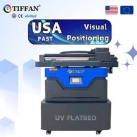 NOUVELLE imprimante à plat UV de taille 6090, quatre têtes d'impression I3200, machine d'impression UV haute vitesse pour les autocollants, les étiquettes, les petites entreprises