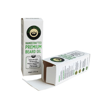 Boîte pliante en carton blanc 350 g/m² avec logo personnalisé imprimé pour l'emballage de flacons d'huiles parfumées pour la maison