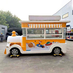 Food Truck de Luxe Mobile pour Pizza avec Logo Personnalisé, Équipement de Cuisine Complet, Autocollants, Fenêtre de Service Commercial - Product Image 1