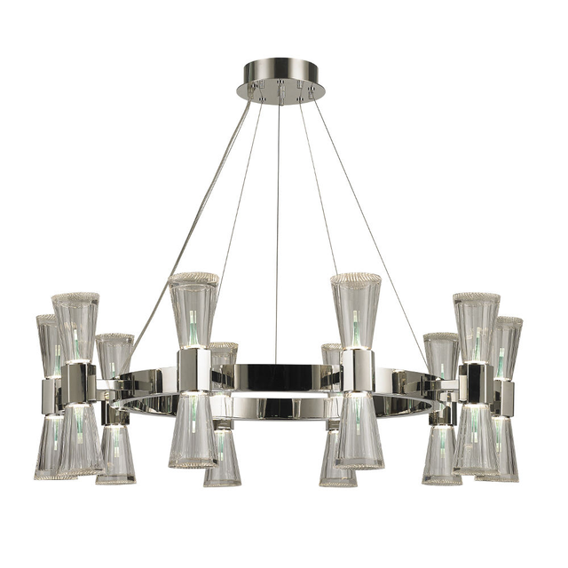 Nordic Style Multi-head Chandelier Modern Lighting Interior Decor Lamps Chrome Stainless Steel Chandelier