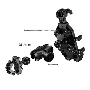 Soporte para Teléfono de Motocicleta Modatong Deportivo para las Cuatro Estaciones, de Plástico ABS, Antirrobo, Absorbente de Impactos, para Vehículos Eléctricos, con Navegación, Tipo Octopus - Product Image 2