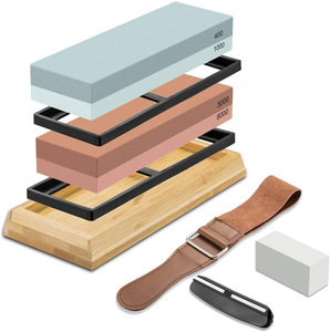 職業両面ナチュラル400100030008000グリット砥石ナイフ研ぎ器 - Product Image 2