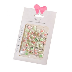 Paso Sico 50 pièces/sac <span class=keywords><strong>2022</strong></span> <span class=keywords><strong>nouvel</strong></span> <span class=keywords><strong>an</strong></span> chinois riche jeu Mahjong manucure accessoires dos plat résine Nail Art décoration bricolage - Product Image 6