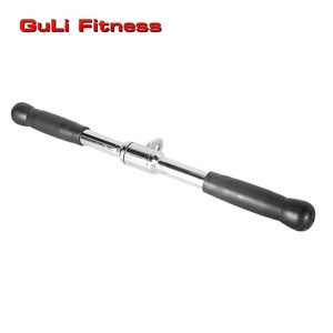 Vente en gros d'équipement de gymnastique Fixation de câble 20 "Machine Lat Tirez vers le bas la <span class=keywords><strong>barre</strong></span> droite solide avec support rotatif pour entraîneur de <span class=keywords><strong>triceps</strong></span> - Product Image 2