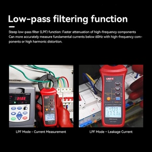 UT251 UNI-T + ดิจิตอลเอซีแคลมป์มิเตอร์40มม. 60A RMS จริง0.1-600V CAT IV 600V รั่วไหลในปัจจุบันเชื่อมต่อได้ - Product Image 4