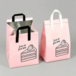 Sac isotherme pliable en PP non tissé personnalisé pour livraison de gâteaux, sac de transport thermique pour emballage de boulangerie, vente en gros OEM - Product Image 4
