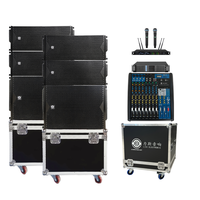 Haut-parleur Line Array passif double 10 pouces LS3(4+2) en bois, série LA, aimant en ferrite, 700W Mono Audio, garantie 3 ans