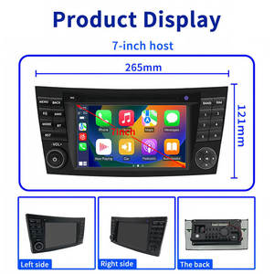 Radio para Auto con Pantalla Táctil IPS <span class=keywords><strong>de</strong></span> 7 Pulgadas, <span class=keywords><strong>Android</strong></span> 13, GPS, 128G, para Mercedes Benz Clase C W211, CarPlay, Asistencia <span class=keywords><strong>de</strong></span> Reversa, 6G RAM - Product Image 6