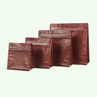 Sac de stock en plastique de taille courte à fermeture à glissière refermable sac d'emballage en plastique à poche plate sac d'emballage alimentaire