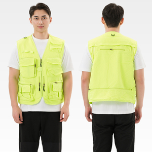 <span class=keywords><strong>Gilet</strong></span> de photographie pour hommes avec logo imprimé personnalisé Caractéristique chauffante Style rétro Multi-poches Polyester/Nylon Vêtements de travail Journaliste des médias - Product Image 4