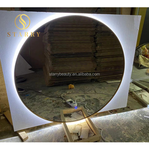 Set di Arredamento Moderno <span class=keywords><strong>per</strong></span> <span class=keywords><strong>Salone</strong></span> di Bellezza in Offerta, Specchi Ovali con Illuminazione LED <span class=keywords><strong>per</strong></span> Uso Commerciale - Product Image 3