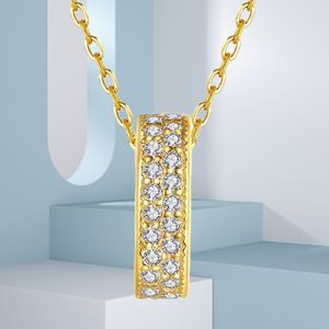 Collar con Colgante de Plata de Ley 925 con Circonitas y Cristales de UM Jewelry, Cadena de Eslabones, Joyería de Moda para Mujer, Regalo de Boda - Product Image 3