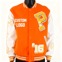 XJYD Fabricant de vestes personnalisées Chenille Broderie Appliques Laine Université Hommes Baseball Varsity Bomber Letterman Vestes