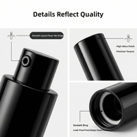 Pompe à maquillage de haute qualité Deluxe 18/410 18/410 en aluminium argenté 0,23 cc pour fonds de teint, soins de la peau, huiles essentielles, lotions