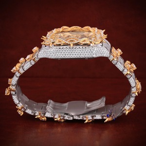 <span class=keywords><strong>Orologio</strong></span> di Lusso da <span class=keywords><strong>Uomo</strong></span> con Moissanite, Quadrante 40mm, Movimento Meccanico <span class=keywords><strong>Automatico</strong></span>, Lunetta in <span class=keywords><strong>Acciaio</strong></span> Inossidabile, per Uomini Hip Hop Rapper, Logo Personalizzato, Montre - Product Image 5