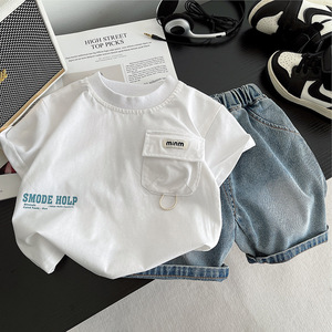 Nuovo Completo Estivo per Bambini: T-Shirt Casual e Pantaloncini (2 Pezzi/Set) - <span class=keywords><strong>Abbigliamento</strong></span> per Neonati e Bambine, Tuta Sportiva per Bambini - Product Image 5