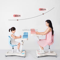 Bureau et chaise d'étude réglables mobiles et ergonomiques de sécurité vente directe pour les étudiants enfants école bureau