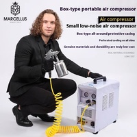 Compresseur d'air portable sans huile Marcellus 220V, petit compresseur d'air stationnaire pour le travail du bois, la peinture au pistolet