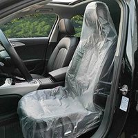 Housses de siège jetables universelles en plastique pour voiture, avion, restaurant, sièges de bus, chaises de salon