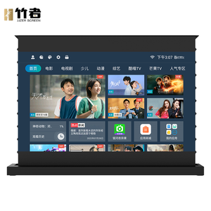 Jjzer điện sàn tăng lưới đen màn hình chiếu điều khiển âm thanh máy chiếu 4K độ phân giải siêu cao 72 - 150 inch - Product Image 1