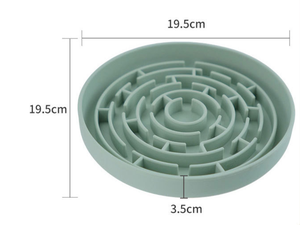 Bol de nourriture pour animaux de compagnie en silicone souple de qualité alimentaire, antidérapant, arrondi, à alimentation lente, design <span class=keywords><strong>labyrinthe</strong></span>, lavable, anti-étouffement, pour chat et chien - Product Image 2