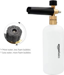 <span class=keywords><strong>Amazon</strong></span> Basics Cañón de Espuma Manual con Conector Rápido de 1/4 de Pulgada, Lanza de Espuma para Lavado de Autos, Boquilla Ajustable de 1000 PSI - Product Image 3