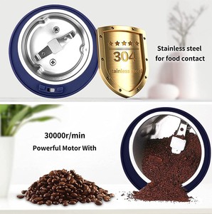 Moulin à sel et à poivre ménager, grains, herbes, épices, noix, 200W, Logo, moulin à <span class=keywords><strong>café</strong></span> électrique personnalisé, pour la cuisine - Product Image 5