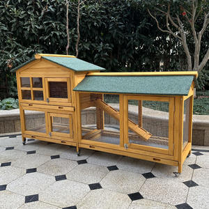 Clapier à Lapins et Poulailler de Luxe en Bois, Spacieux, Respirant et Imperméable - Vente en Gros - Product Image 1