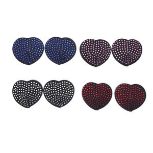 Cache-tétons réutilisables sexy à succès, brillants, en forme de cœur, en <span class=keywords><strong>diamant</strong></span>, cache-tétons de beauté - Product Image 1