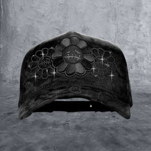 Gorra de Béisbol Deportiva de 5 Paneles de Gamuza Desgastada Innedit Muratravis, Gorra de Béisbol MURATRAVIS CRYSTALS BLACK, Gorras Innedit - Product Image 3