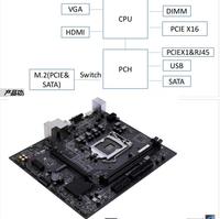JWIPC H510m-a DDR4 Micro-ATX Masaüstü Oyun Anakartı LGA 1170 Intel H510 Çift Kanal SATA Entegre Grafik 64GB Yeni