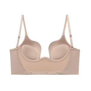 <span class=keywords><strong>Soutien</strong></span>-gorge push-up sexy à décolleté plongeant en U, rembourré, <span class=keywords><strong>dos</strong></span> <span class=keywords><strong>nu</strong></span>, bretelles invisibles, armatures de maintien, sans <span class=keywords><strong>dos</strong></span> - Product Image 6