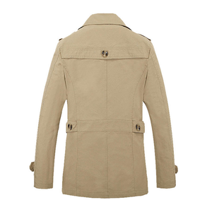 Manteau long coupe-vent pour <span class=keywords><strong>homme</strong></span>, collection automne-hiver, style streetwear, simple boutonnage, vente chaude, OEM - Product Image 2